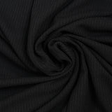 Maille côtelée viscose fine noir