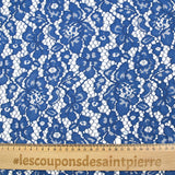 Dentelle festonnée Maud bleu roi