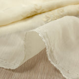 Voile de tencel brodé Mylena écru