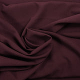 Crêpe polyviscose lie de vin