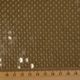 Sequins dorés sur maille chair