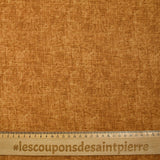 Coton imprimé effet chiné cuivre