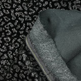 Velours ras à paillettes léopard noir