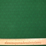 Jersey de coton imprimé monogramme fond vert forêt