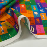 Coton imprimé patchwork de l'été multicolore