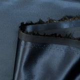 Satin de polyester fin déperlant marine