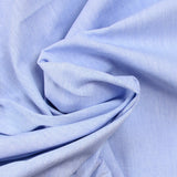 Chambray de coton bleu lavande
