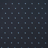 Jersey de coton imprimé ombre de pois fond bleu nuit