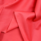 Coral cotton poplin