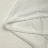 Jersey de polyviscose flammé fin blanc cassé