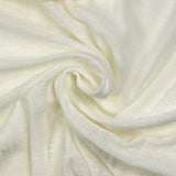 Jersey de polyviscose flammé fin blanc cassé