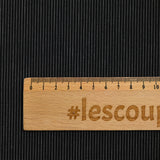 Coton tissé teint rayure blanc fond noir