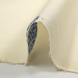 Coton tissé-teint jacquard Malina bleu fond écru