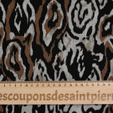 Milan Milano Polyviscose Grey Bark y fondo negro marrón