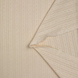 Jersey pointelle 100% coton écru