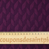 Polyviscose jacquard purple braids
