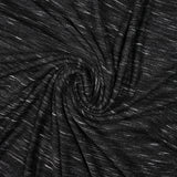 Jersey de polyester flammé blanc fond gris anthracite