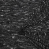 Jersey de polyester flammé blanc fond gris anthracite