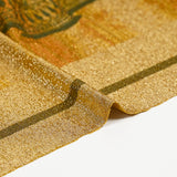 Golden lamé jersey pride ancient dark green