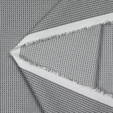 Popeline polycoton jacquard fantaisie gris