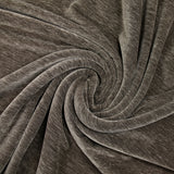 Jersey velours double face chiné gris