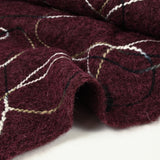 Lainage bouclette fantaisie Sophia lie de vin