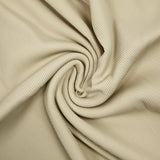 Sand ribbed viscose jersey with ribbing