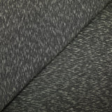Maille polyviscose côtelée chinée gris anthracite