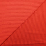 Maille viscose fluide à rayures ajourées corail