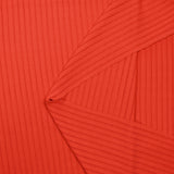 Maille viscose fluide à rayures ajourées corail