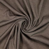 Jacquard polyester fantaisie rouge et taupe