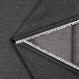 Popeline polycoton jacquard Benjamin losange fond gris