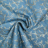 Jean's Amanda brodé bleu clair