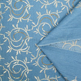 Jean's Amanda brodé bleu clair