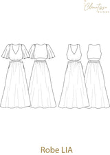 Patron de couture robe LIA