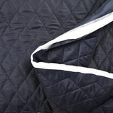 Matelassé poliéster azul oscuro losange