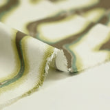 Satén de viscosa estampado verde Colorado