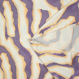 Satén de viscosa estampado Colorado morado