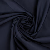 Satin de coton uni bleu marine