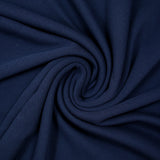 Maille polo coton envers jersey bleu marine