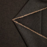 Coton tissé teint bleu marron