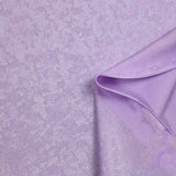 Jersey imprimé pois argentés holographiques fond bleu mauve