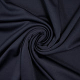 Maille envers crêpe polyester bleu marine