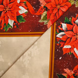 Popeline Cotton Print Current Current Ecru background