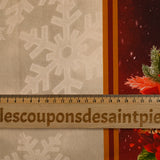Popeline Cotton Print Current Current Ecru background