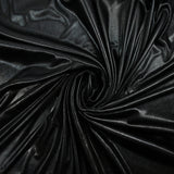 Jersey polyester enduit fin irisé noir