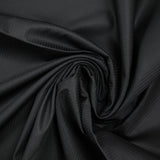 Popeline de coton rayée ton sur ton noir