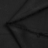 Lino viscosa liso negro