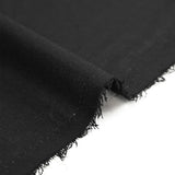 Lino viscosa liso negro