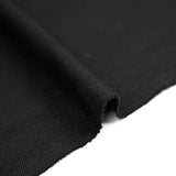 Black fluid polyester polo knit